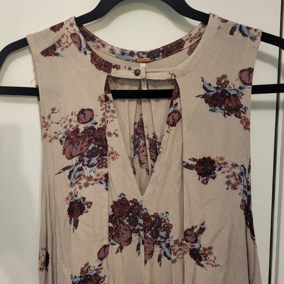 Free People Washed Stone Tree Swing Floral Dress Size Small - Picture 7 of 12